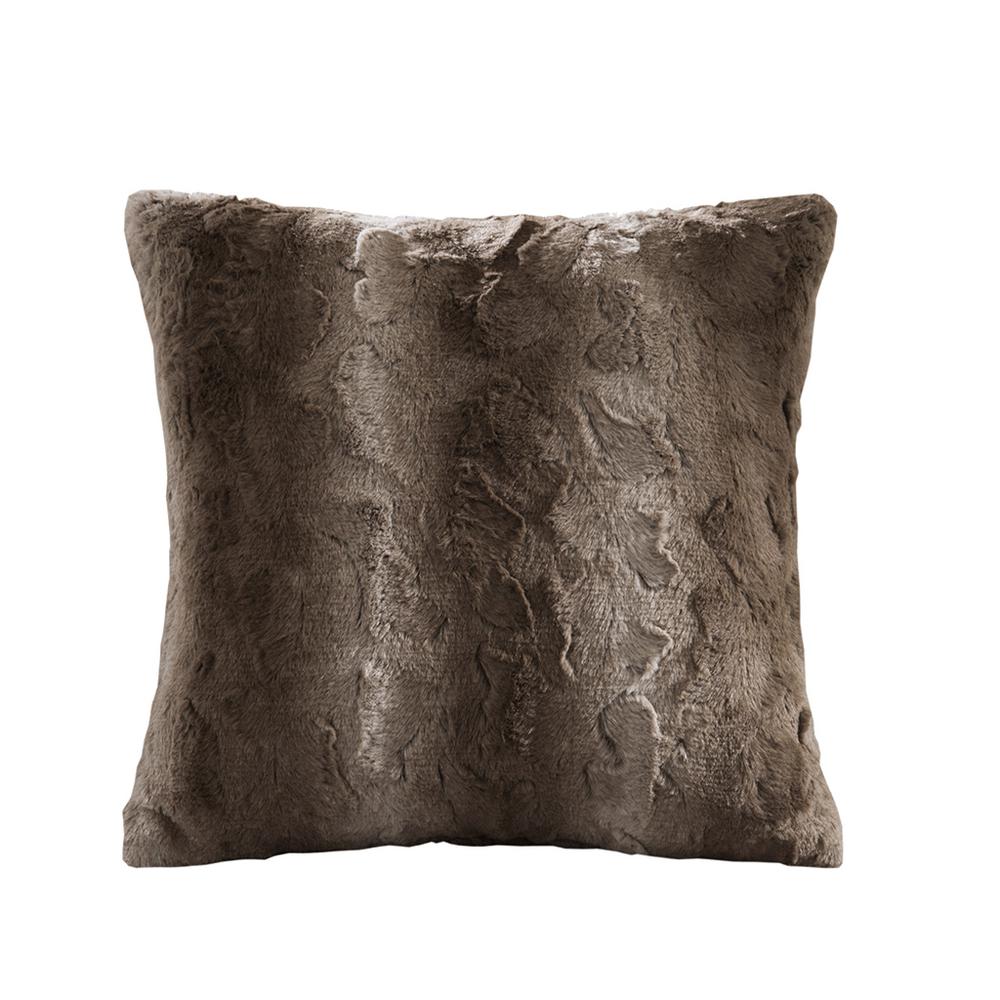Faux Fur Square Pillow. Picture 3