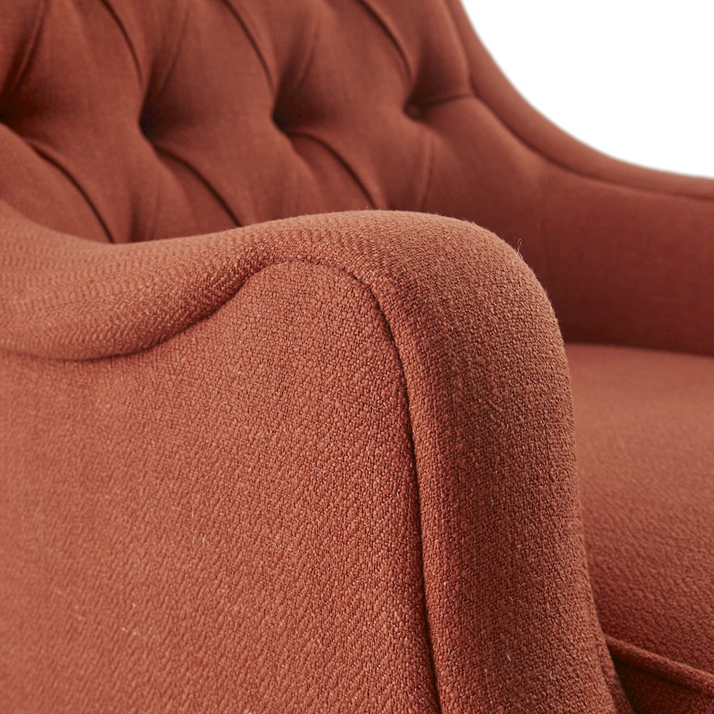 Button Tufted Accent Chair. Picture 3