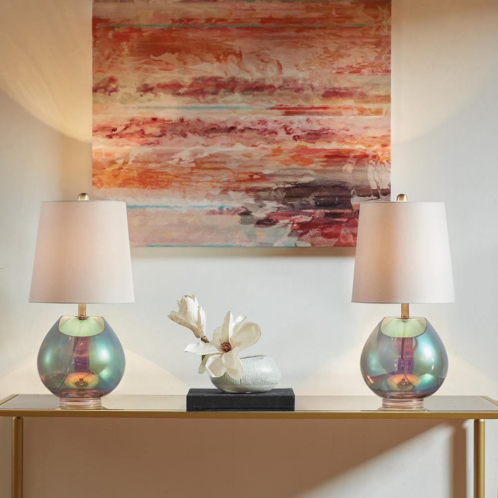 Iridescent Glass Table Lamp. Picture 4