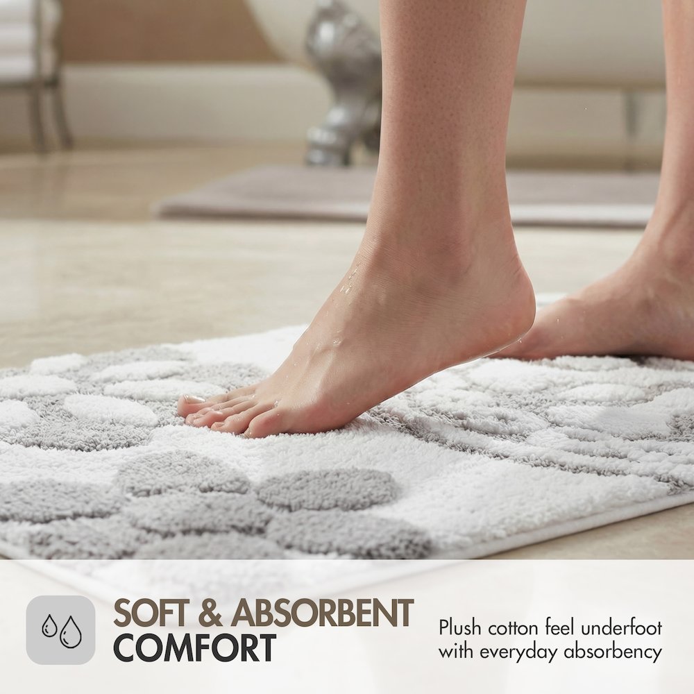 Casablanca Medallion Cotton Tufted Bath Rug. Picture 5