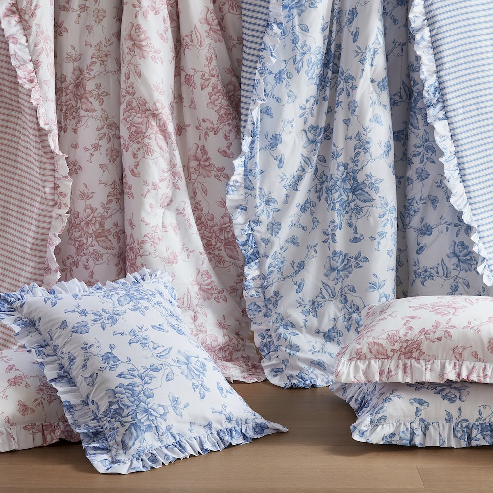 5 Pieces Comforter Set with Decorative Pillows. Picture 3