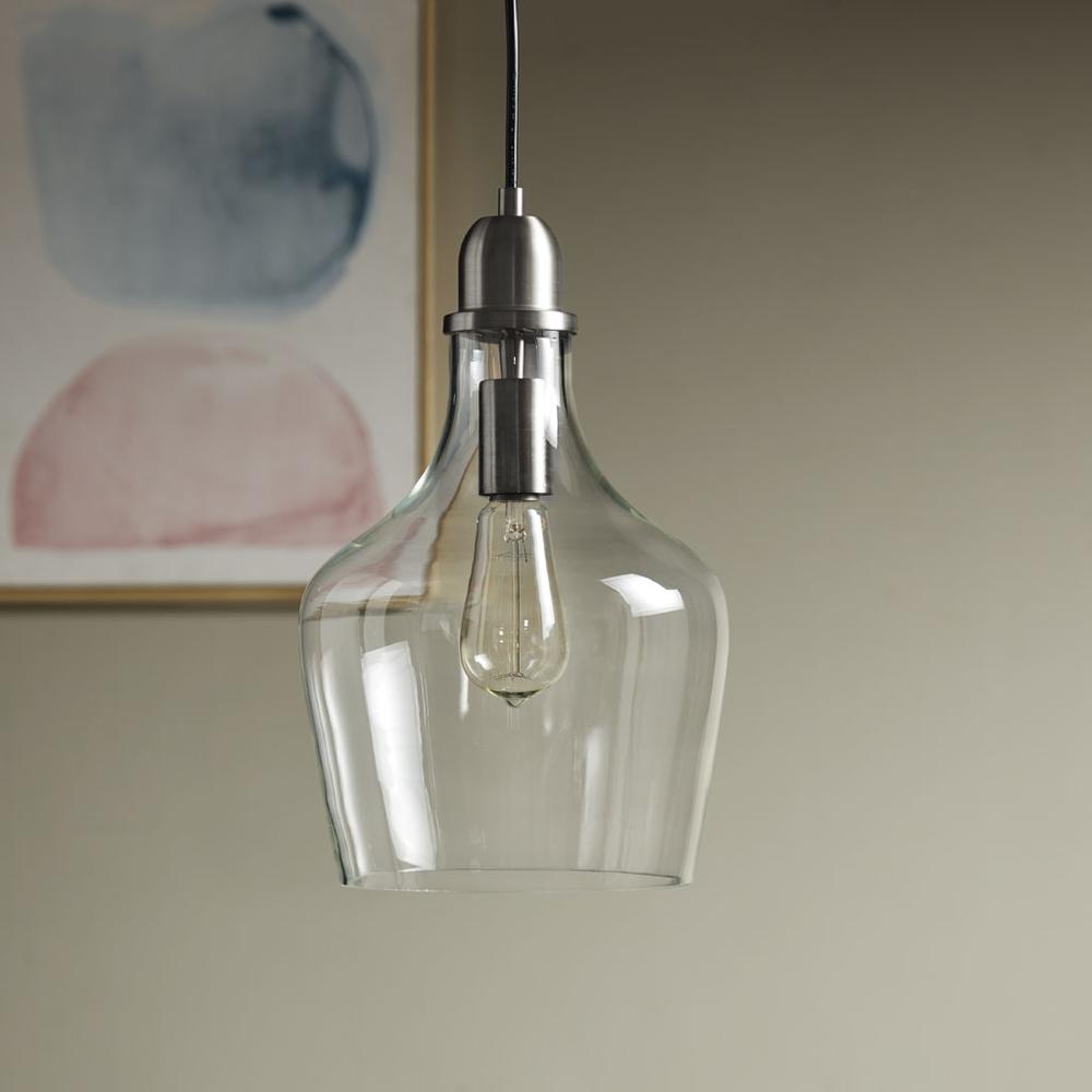 Bell Shaped Glass Pendant. Picture 4