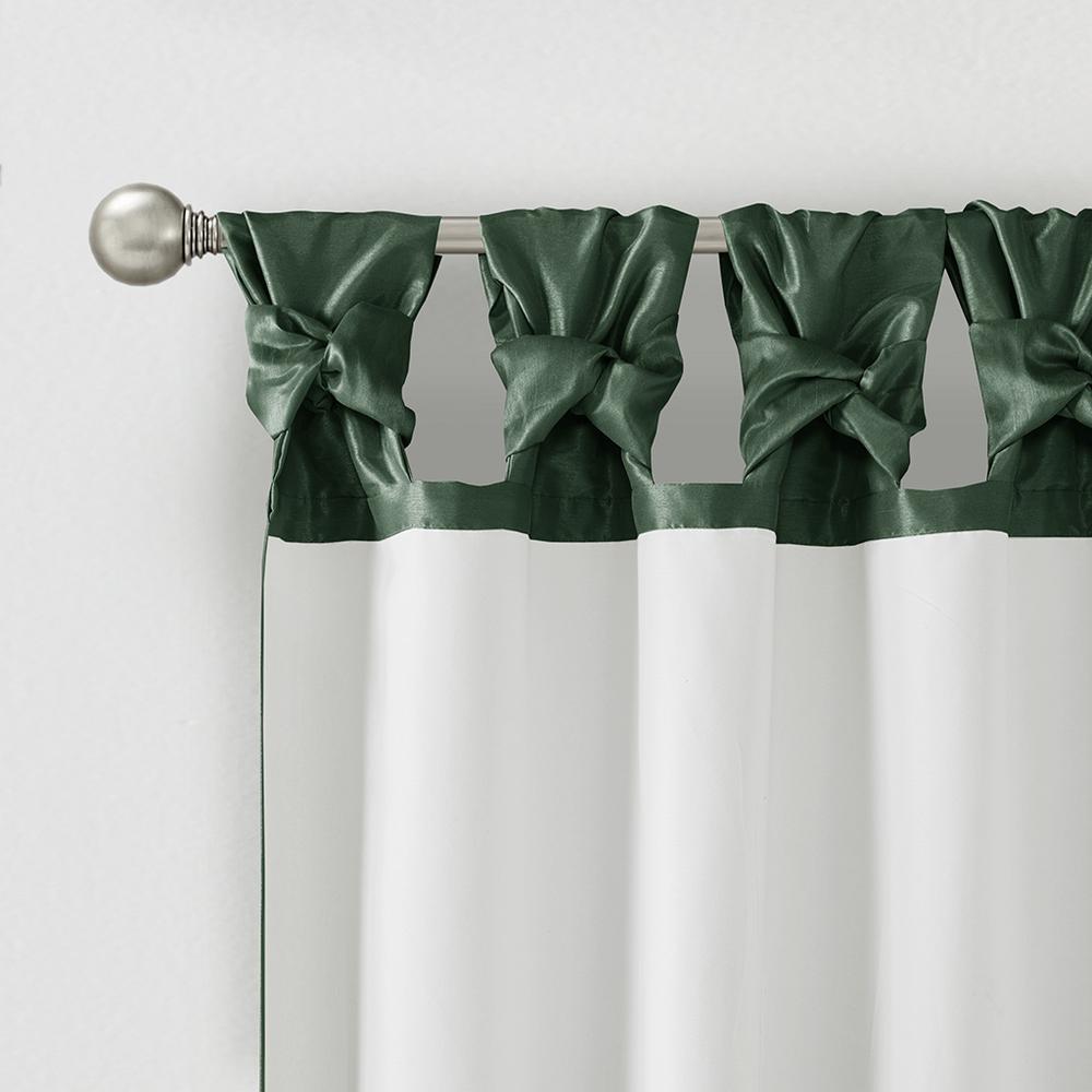 Twist Tab Lined Window Curtain Panel. Picture 5