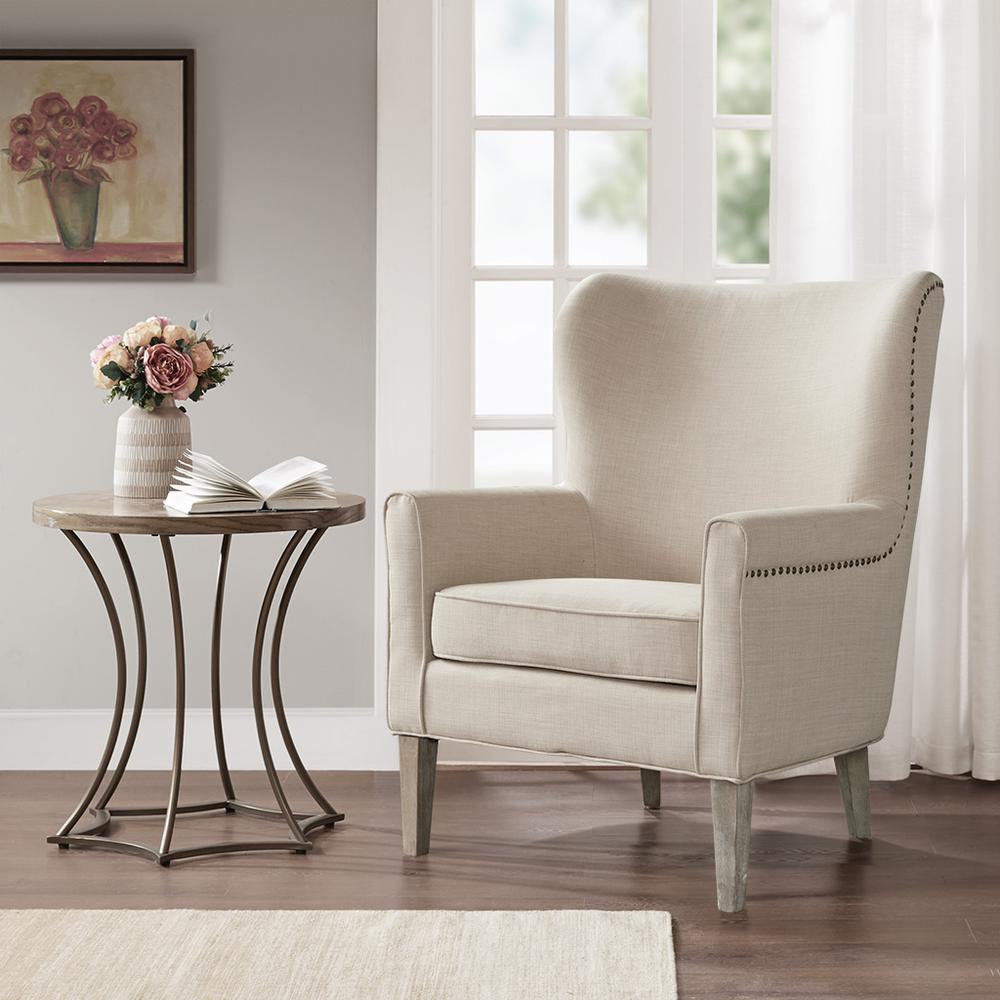 Accent Wingback Chair. Picture 4