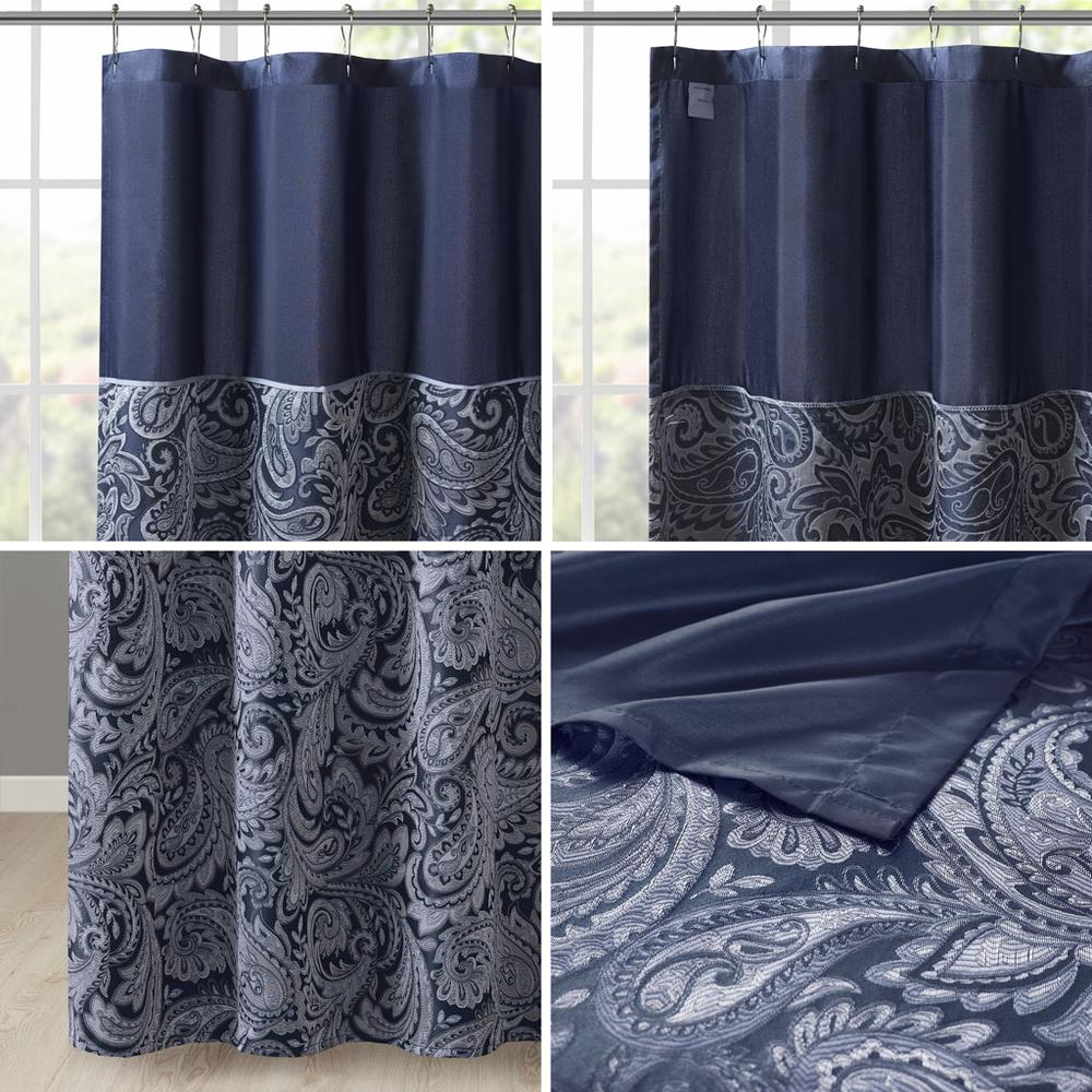 Jacquard Shower Curtain. Picture 1