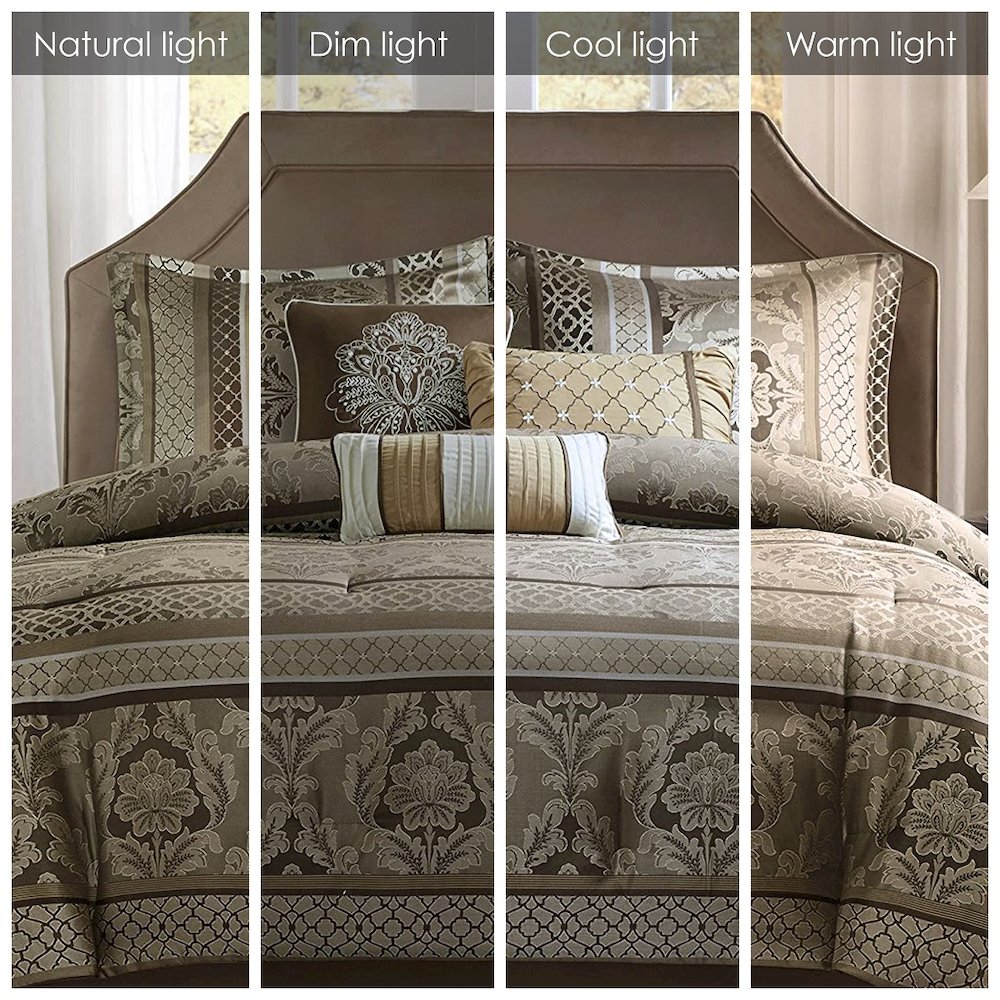 7 Piece Jacquard Comforter Set. Picture 5