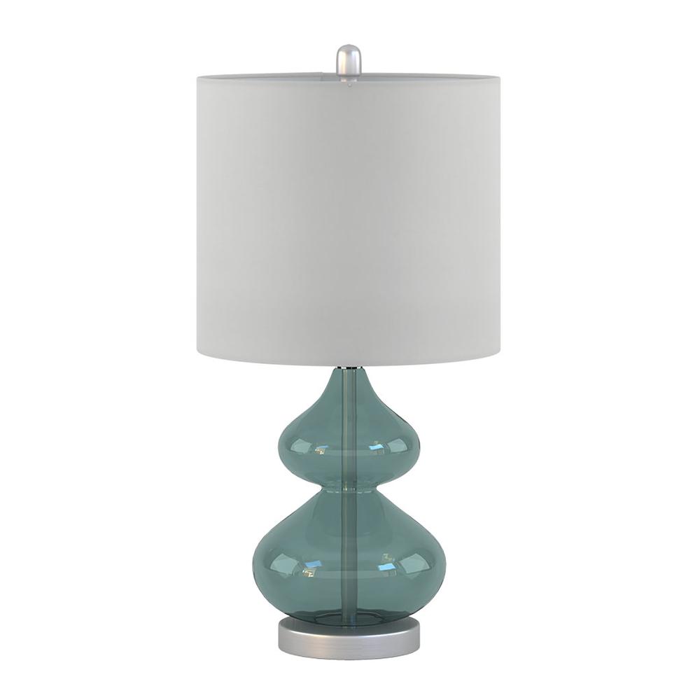 Ellipse Blue Glass Table Lamp Set (Set of 2), Belen Kox. Picture 1