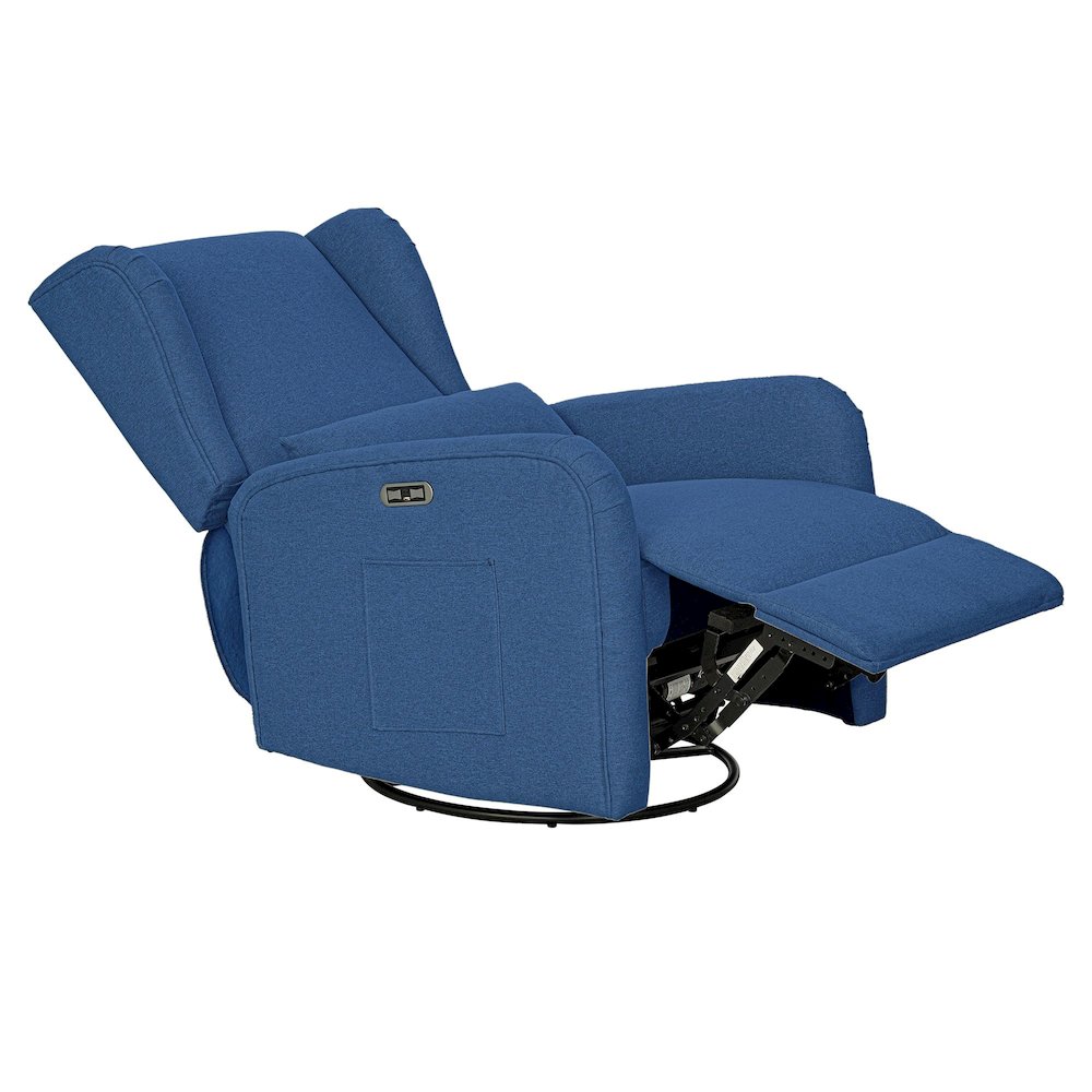 Candace Power Recliner 3-in-1 with Swivel, Glider, Charging Station. Picture 5