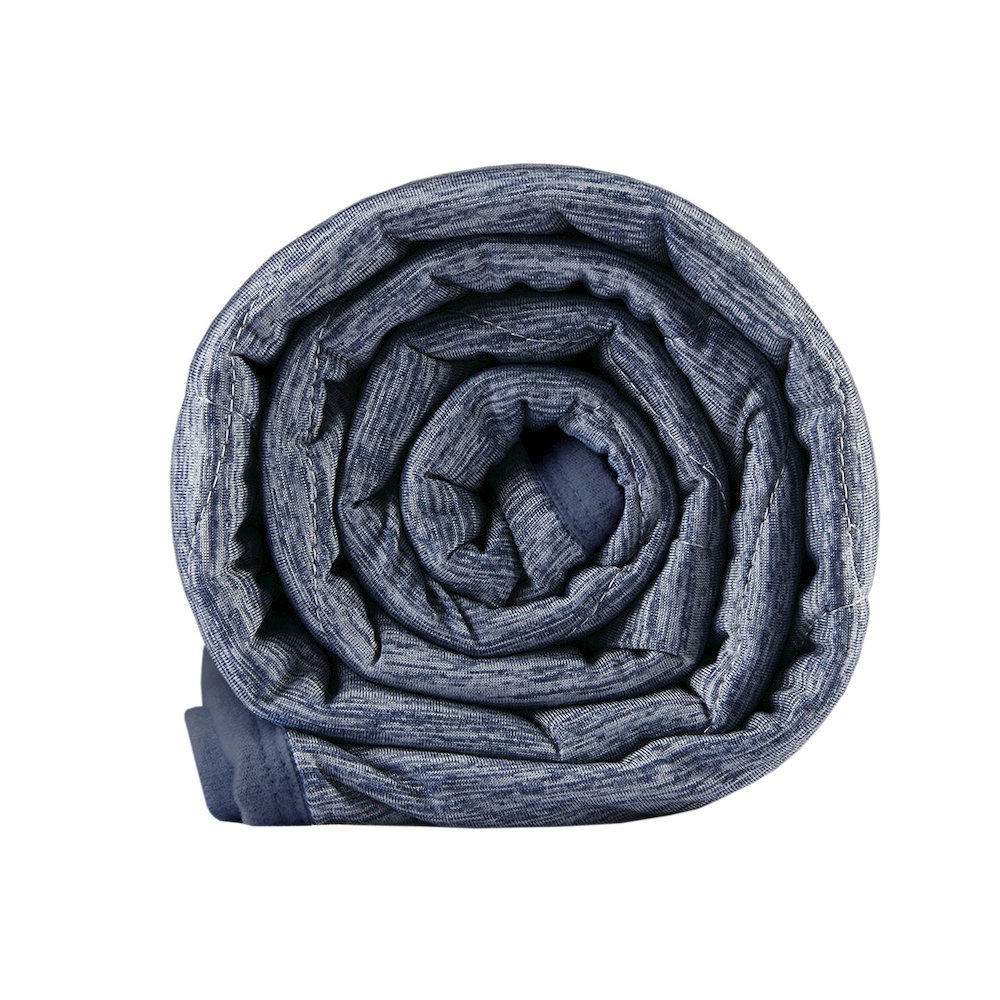 Cooling Touch Down Alternative Throw in Navy Color. Picture 1
