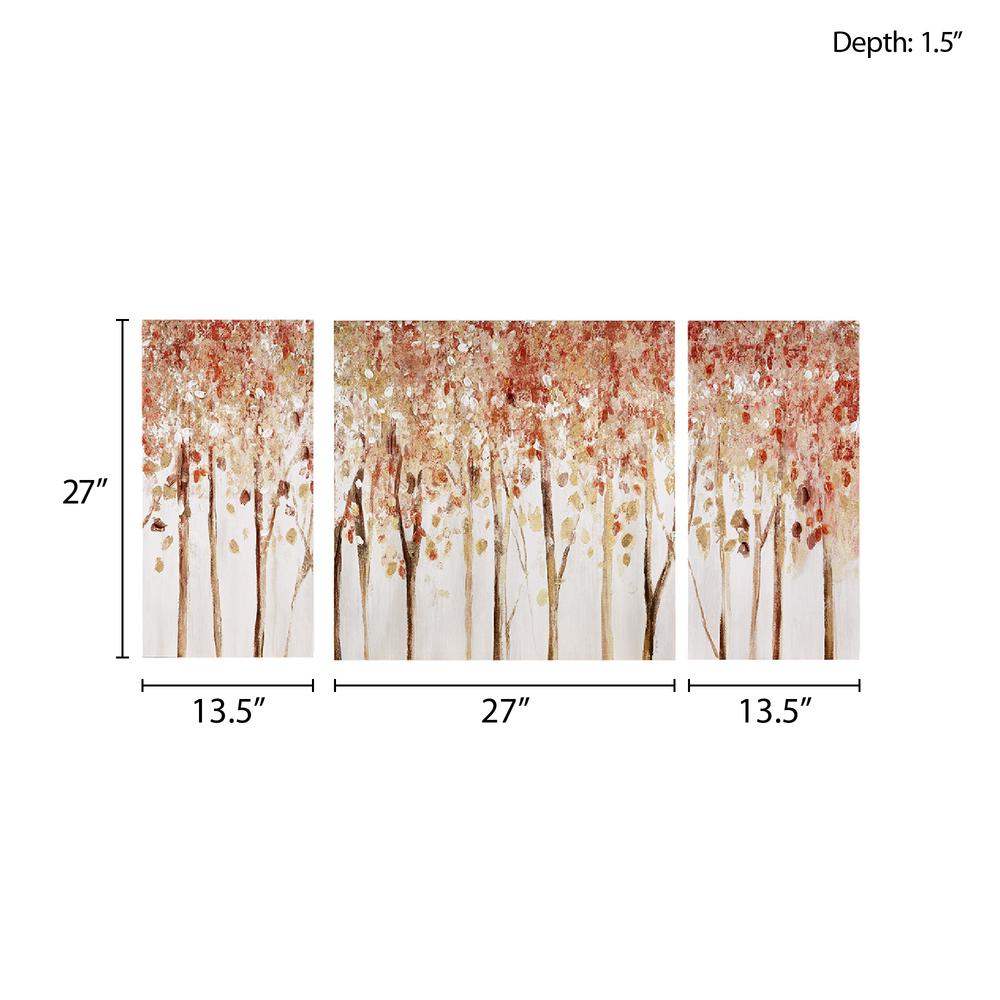 Triptych 3-piece Textured Canvas Wall Art Set. Picture 1