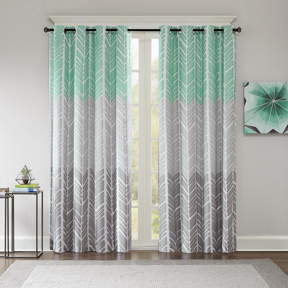 Printed Total Blackout Curtain Panel. Picture 4