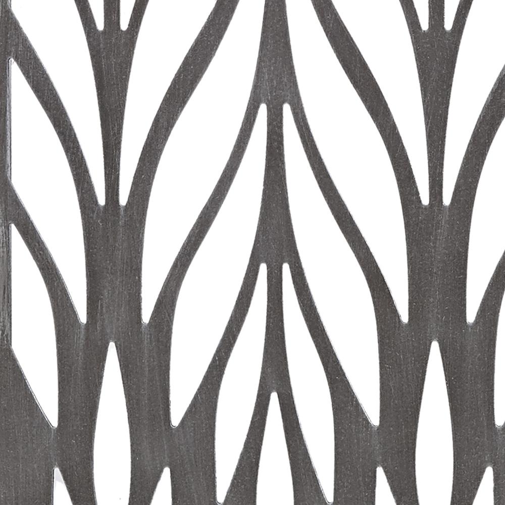 Grey Laser Cut Wood 2-piece Panel Wall Decor Set. Picture 5