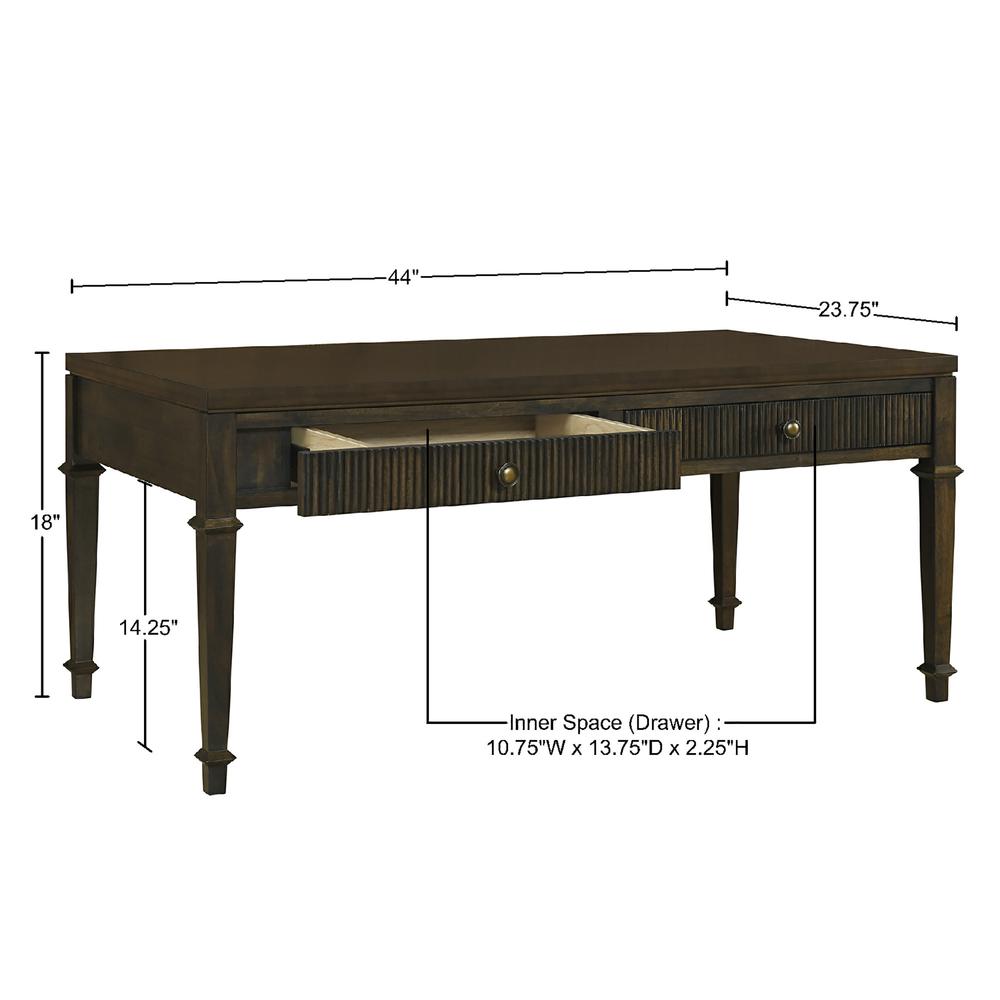Fluted 2-drawer Coffee Table. Picture 2