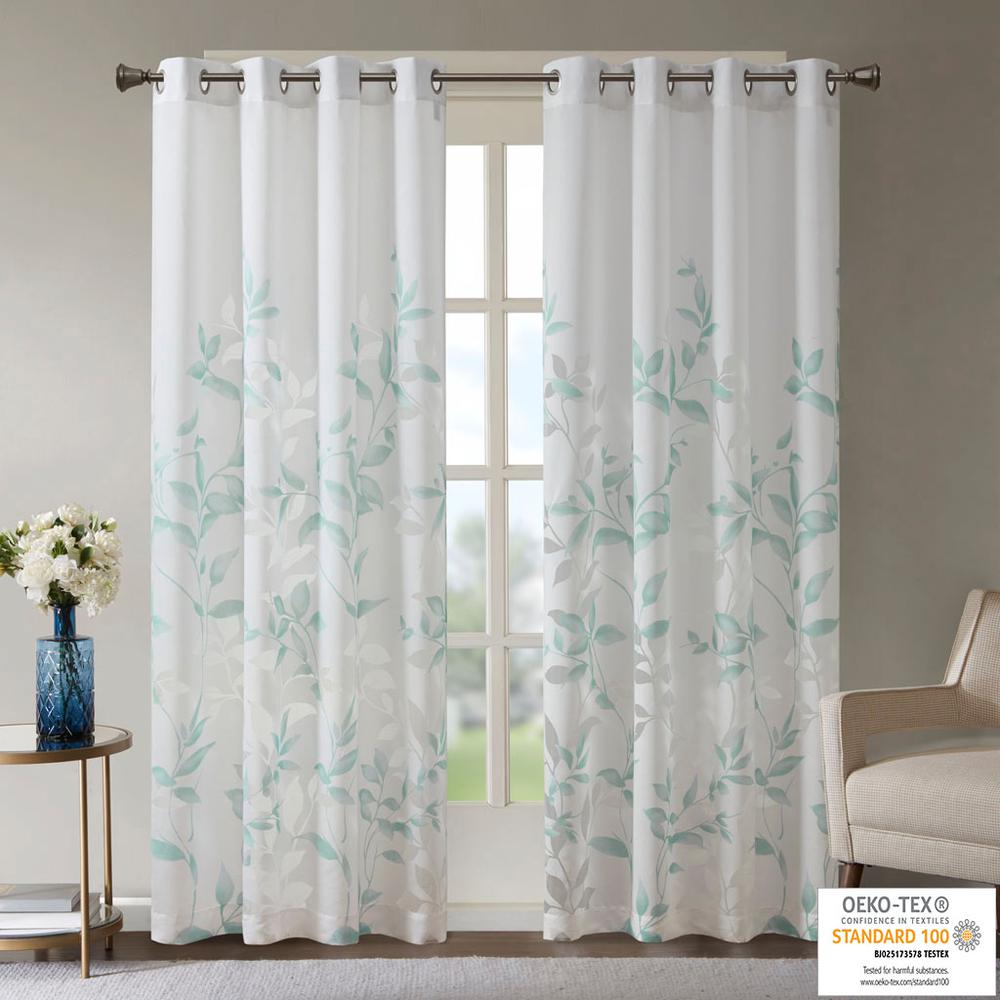 Burnout Printed Curtain Panel. Picture 1