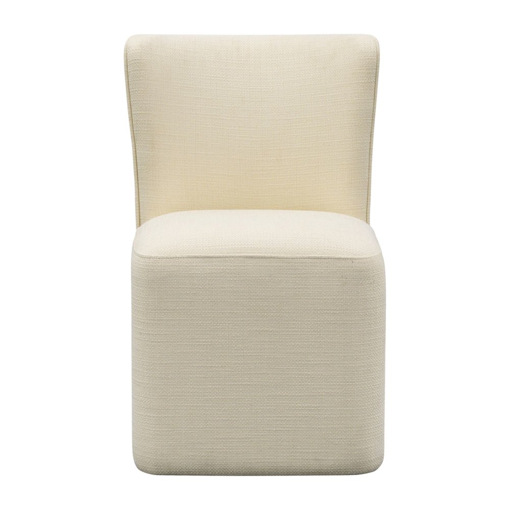 Vela Dining Chair with castors. Picture 4