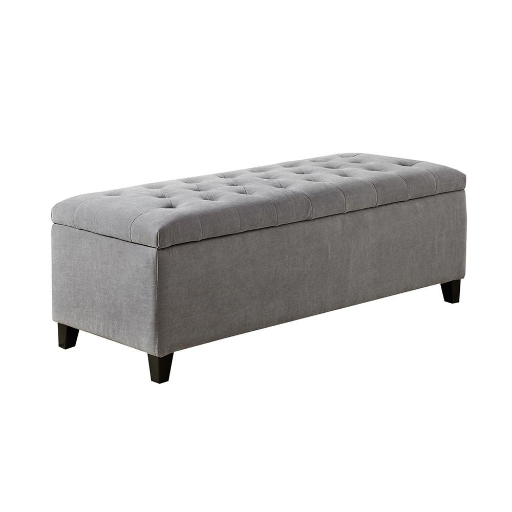 Tufted Top Soft Close Storage Bench. Picture 1