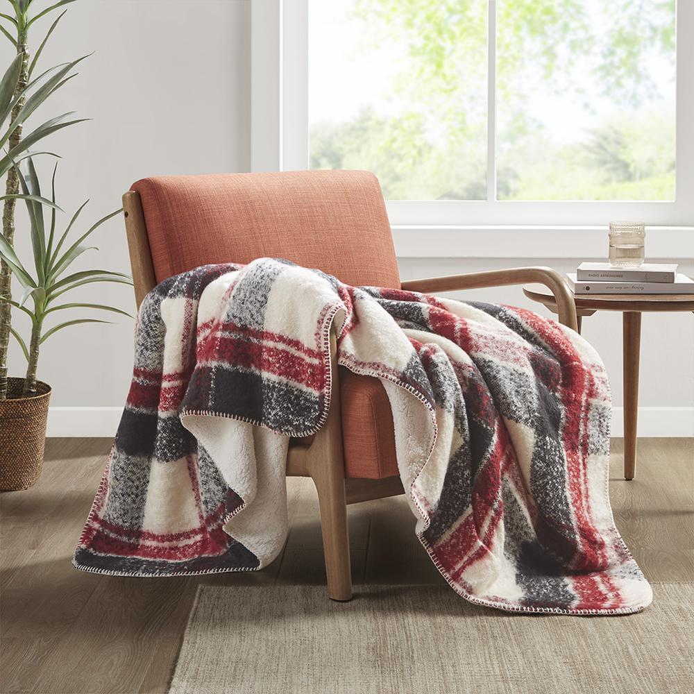 Faux Mohair to Sherpa Throw. Picture 4