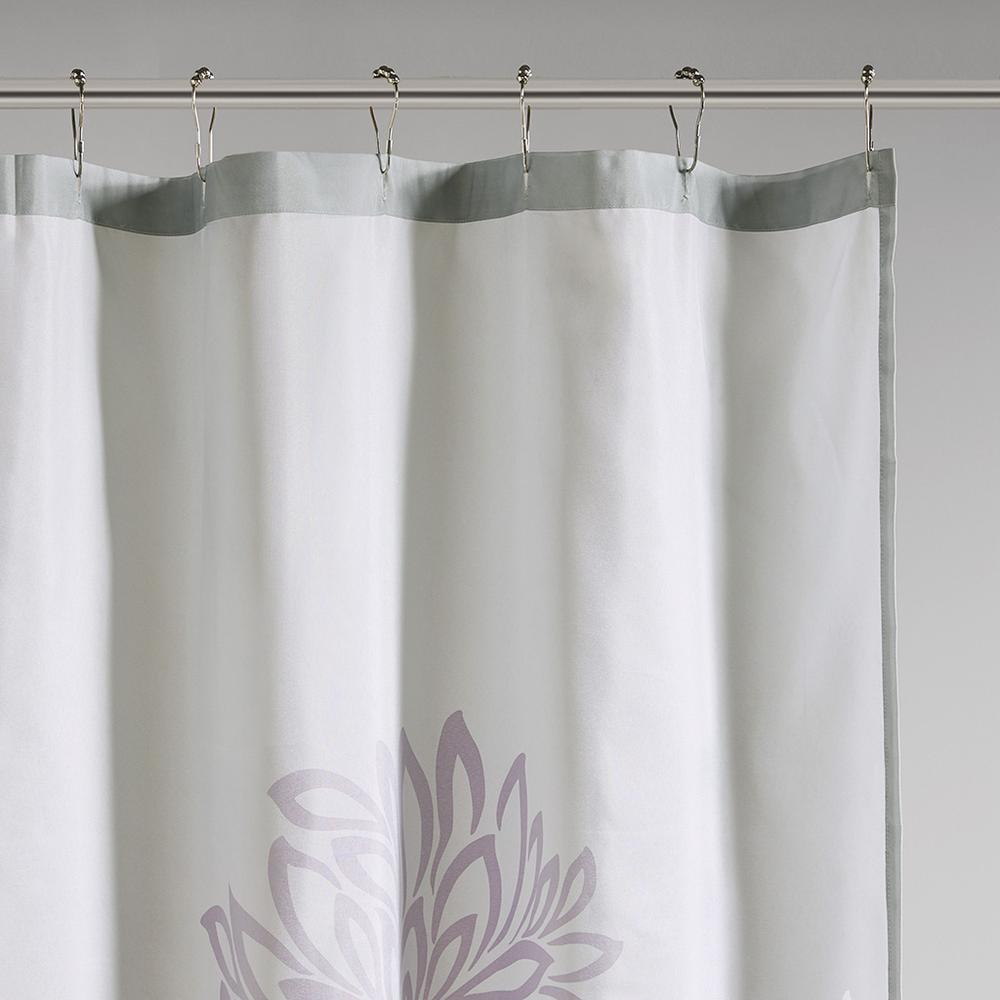 Printed Floral Shower Curtain. Picture 1