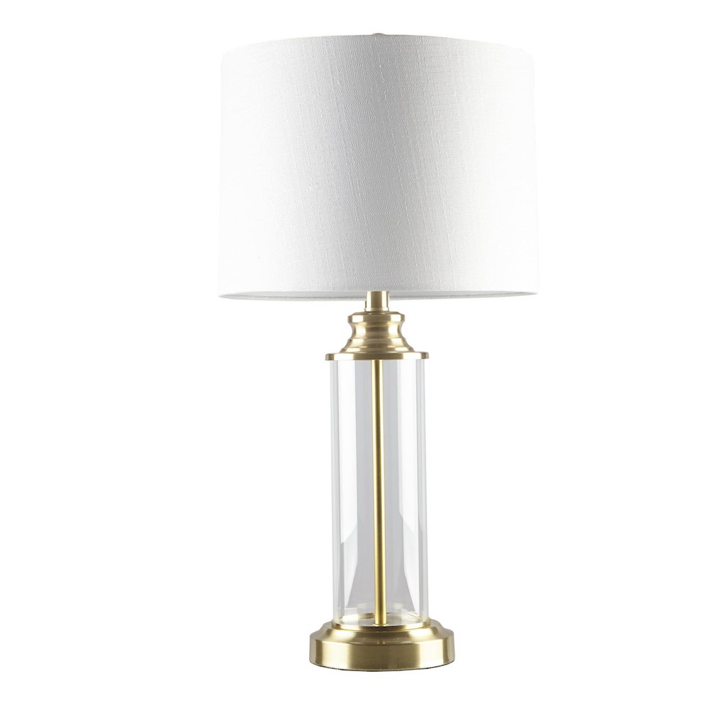 Glass Cylinder Table Lamp Set of 2. Picture 2