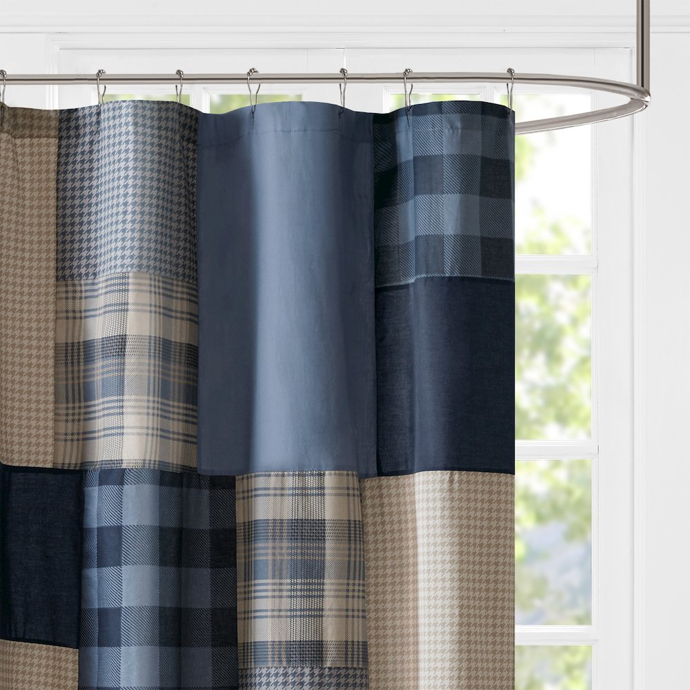 Winter Hills 100% Cotton Shower Curtain. Picture 4