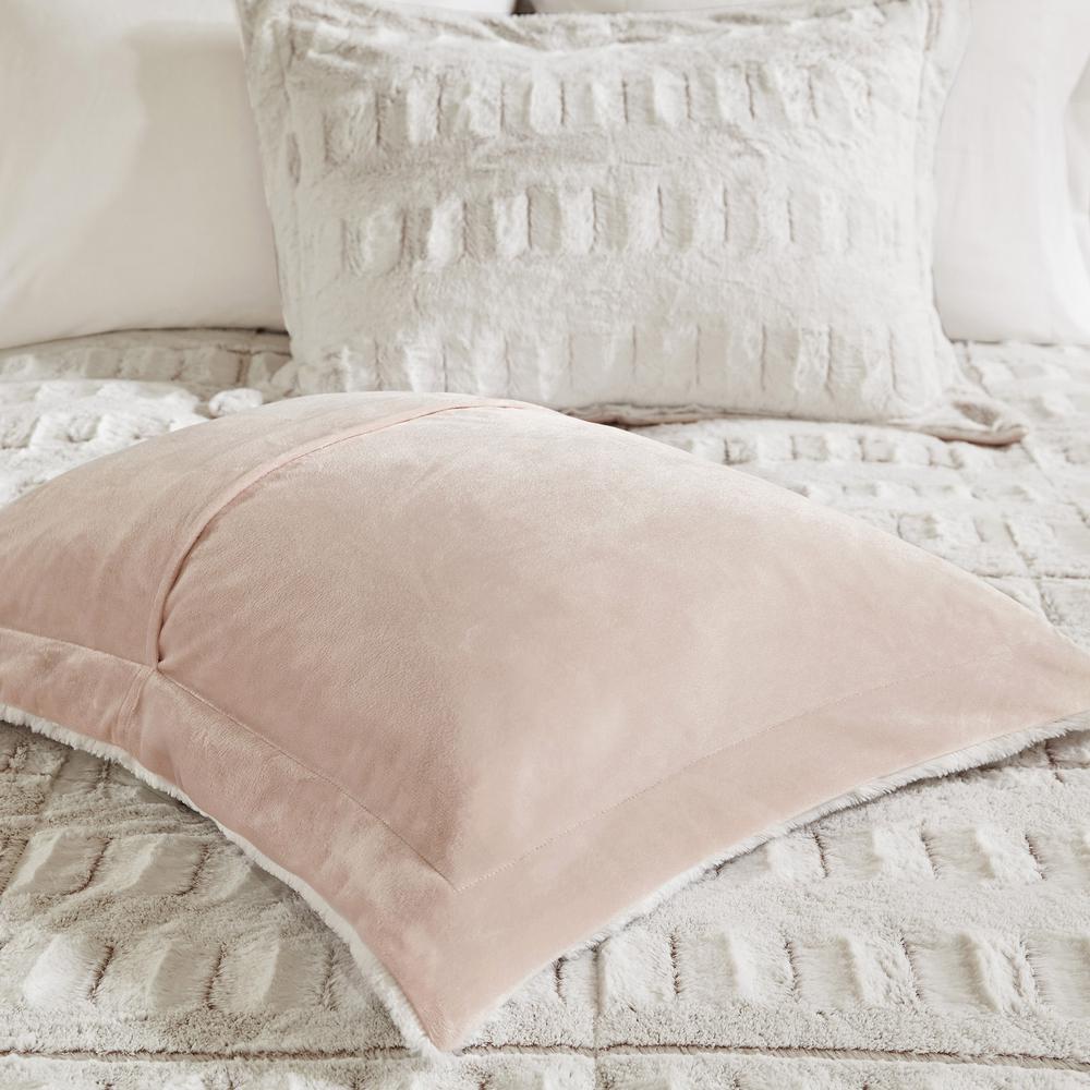 Back Print Long Fur Comforter Mini Set. Picture 2