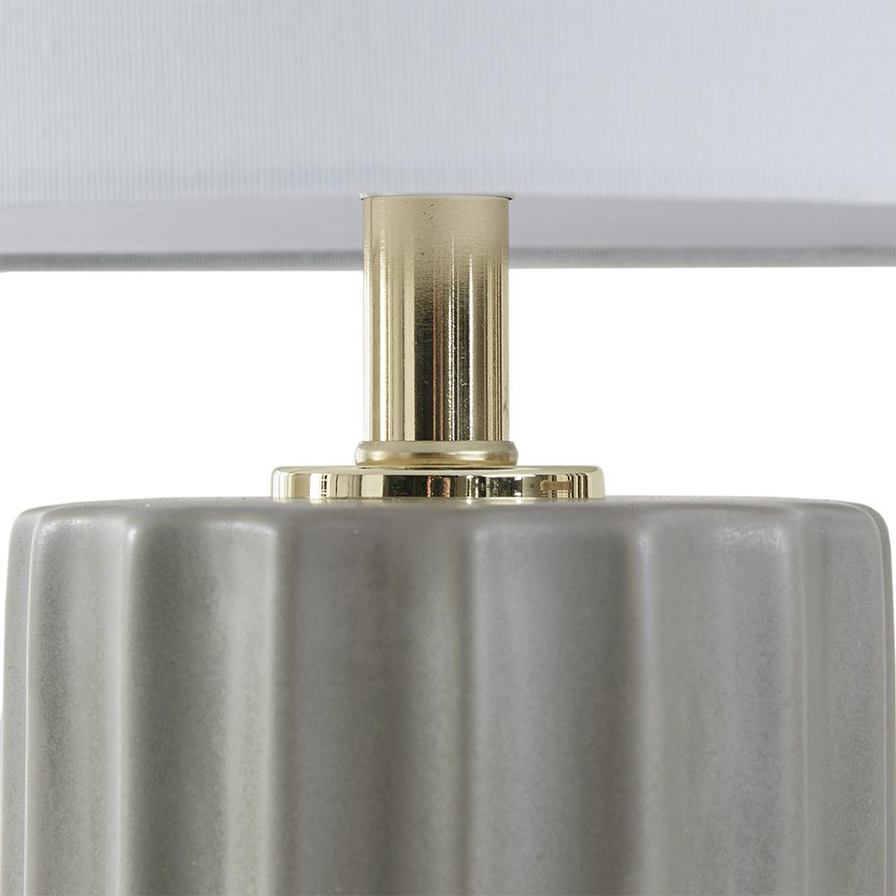 Ribbed Ceramic Table Lamp. Picture 3