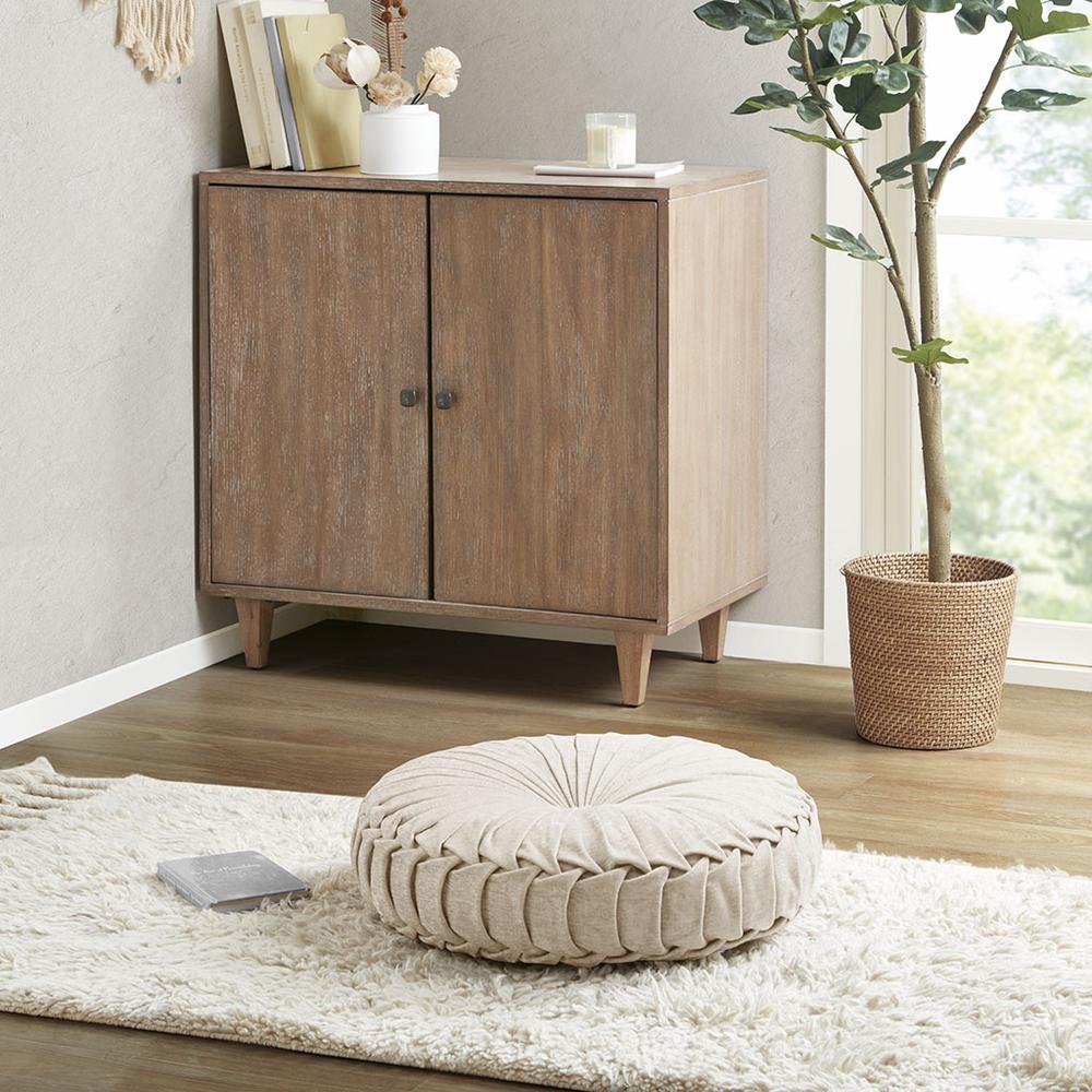 Poly Chenille Round Floor Pillow Cushion. Picture 4