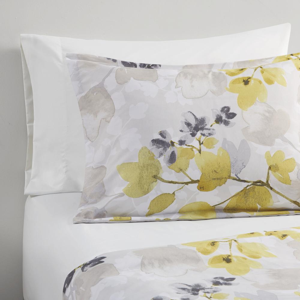 Alexis Comforter Set with Bed Sheets, Yellow color. Picture 1