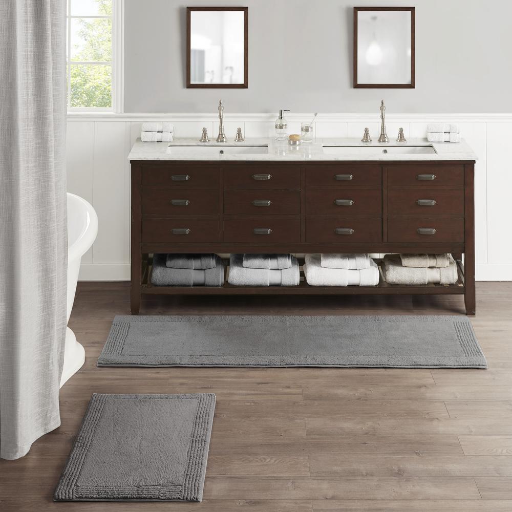 100% Cotton Tufted 3000 GSM Reversible Bath Rug. Picture 3