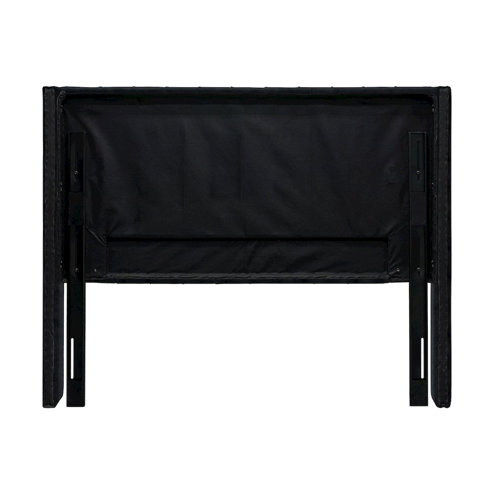 Amelia Upholstered Wingback Headboard with Button Tufting & Nailhead Trim. Picture 2