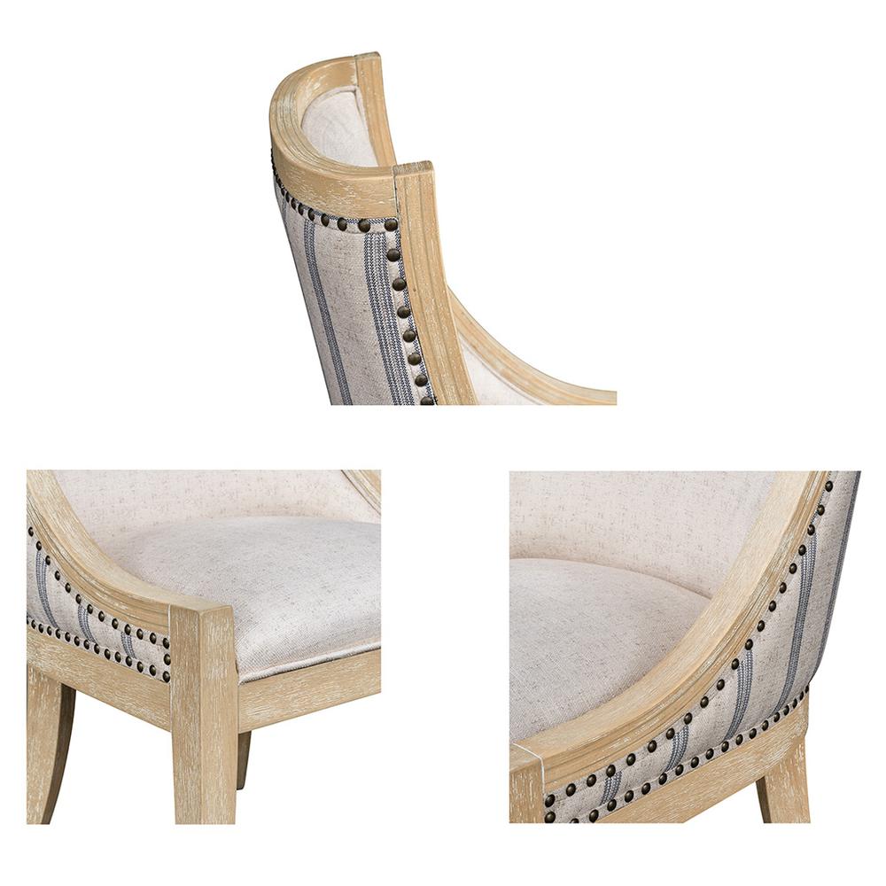 Upholstered Dining Chair with Nailhead Trim. Picture 5