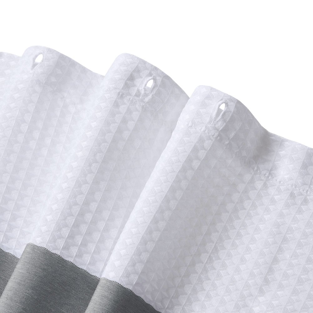 Spa Waffle Shower Curtain with 3M Treatment, Charcoal color. Picture 3