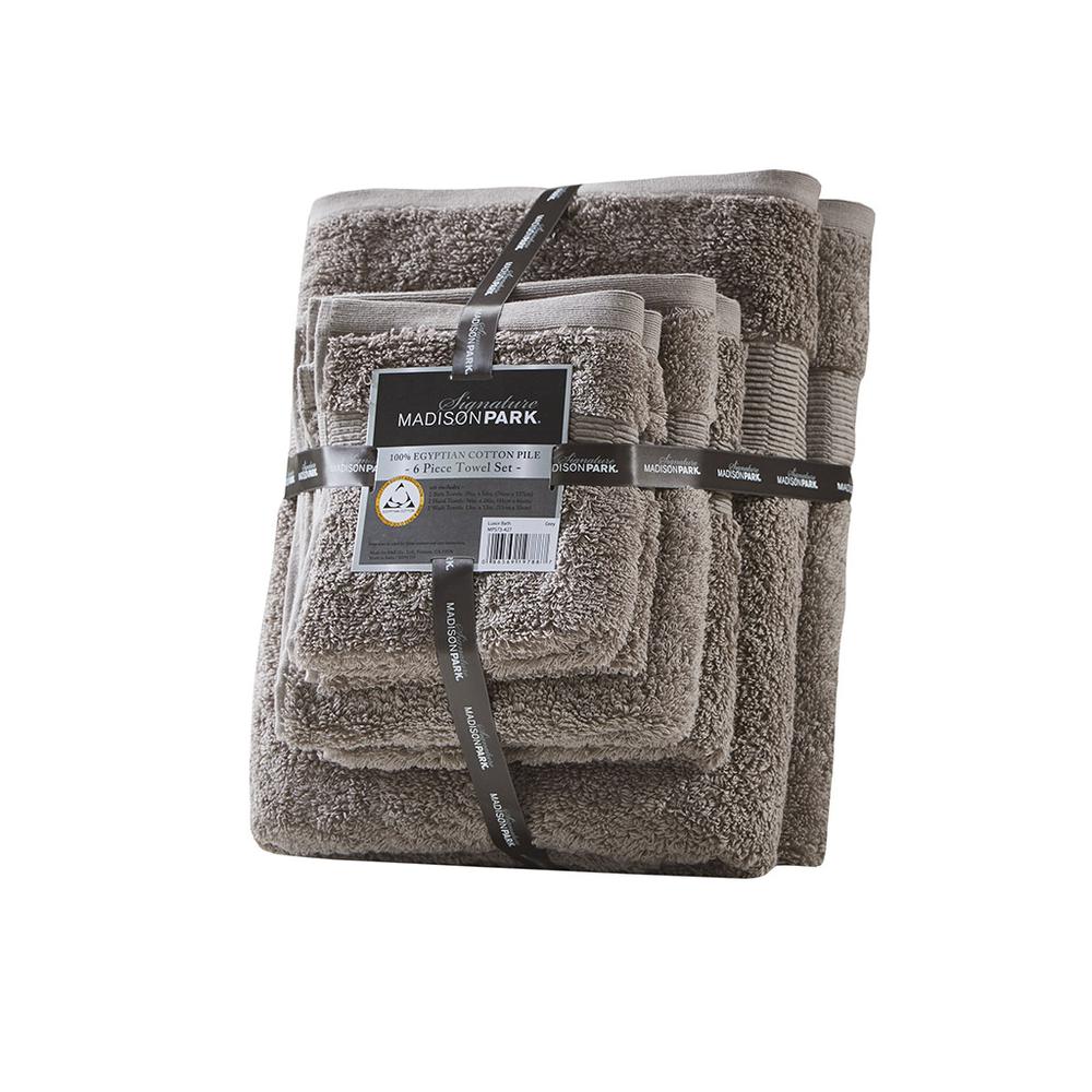 100% Egyptian Cotton 6 Piece Towel Set. Picture 1