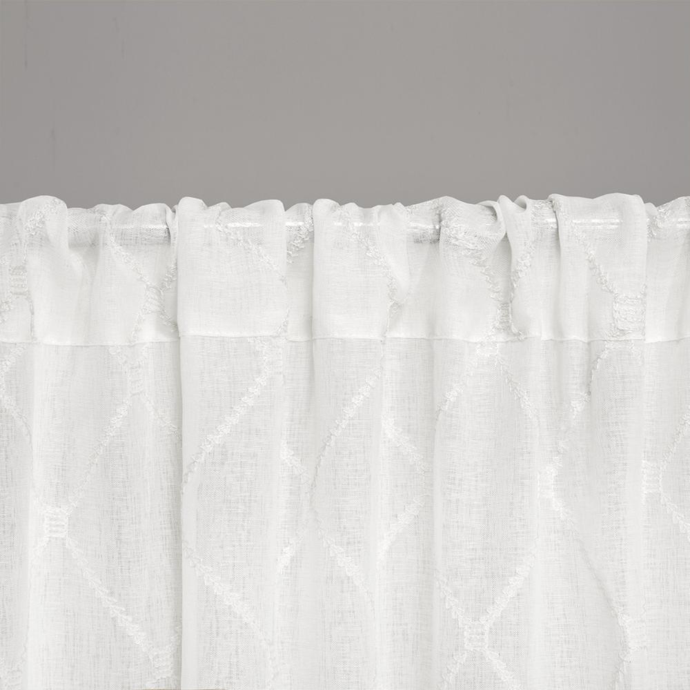 Diamond Sheer Window Curtain Panel. Picture 3
