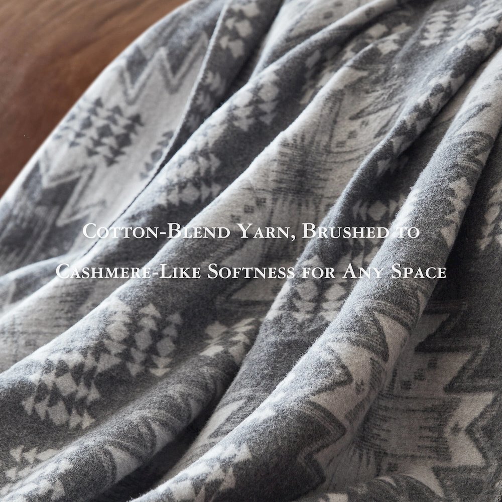 Alberta Cotton Blend Blanket. Picture 2