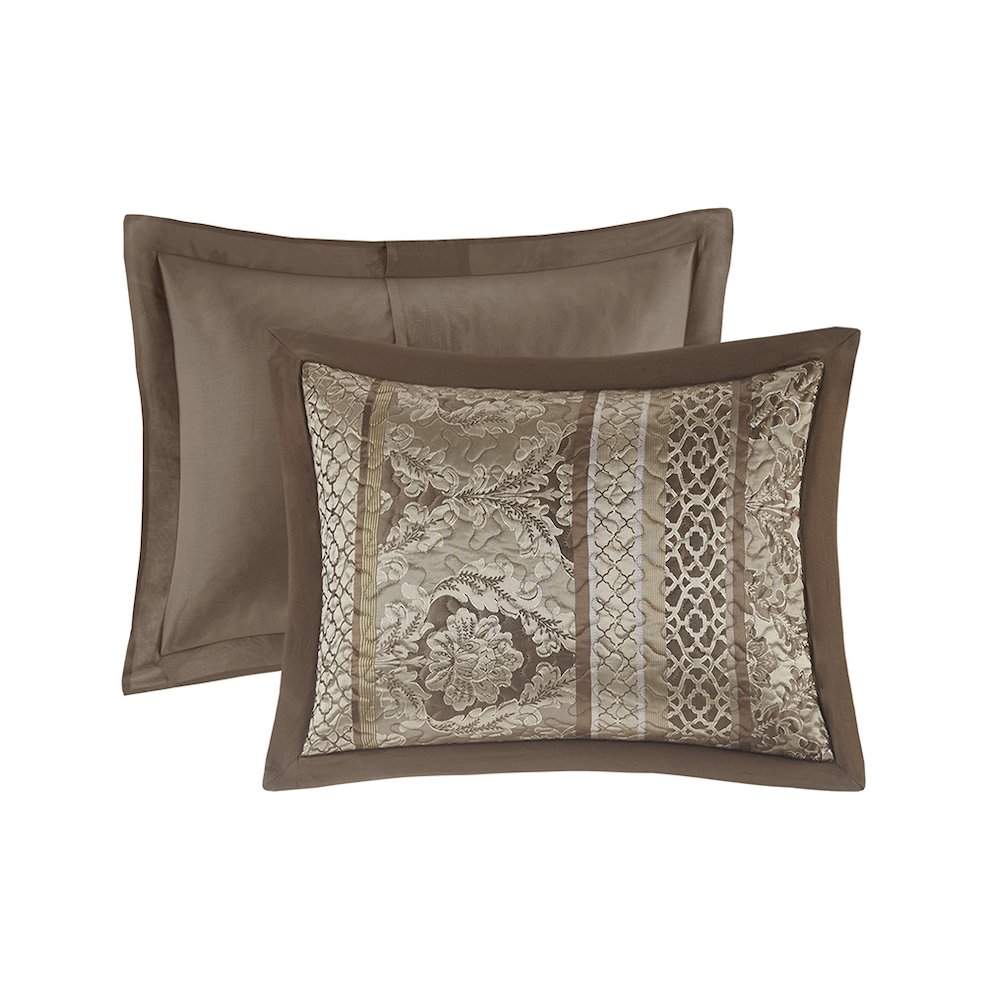 5 Piece Reversible Jacquard Bedspread Set. Picture 2