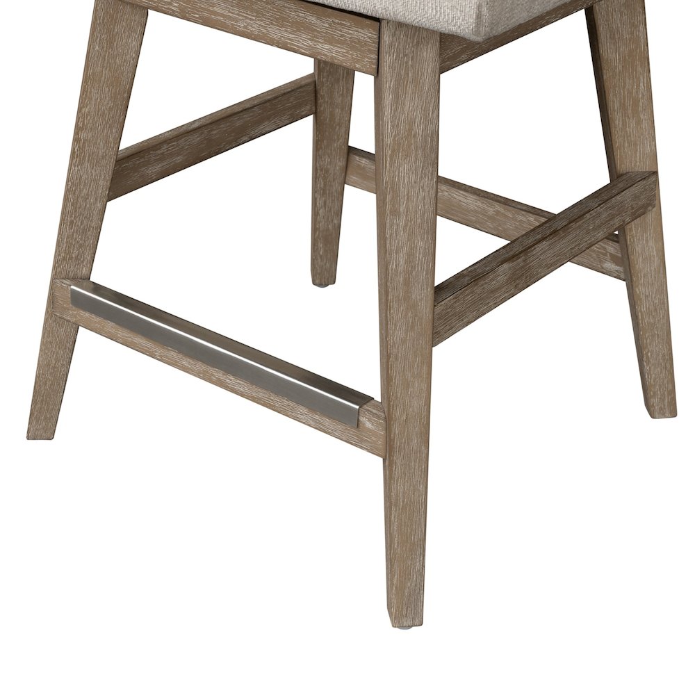 Winfield Swivel Counter Stool, Grey color. Picture 2