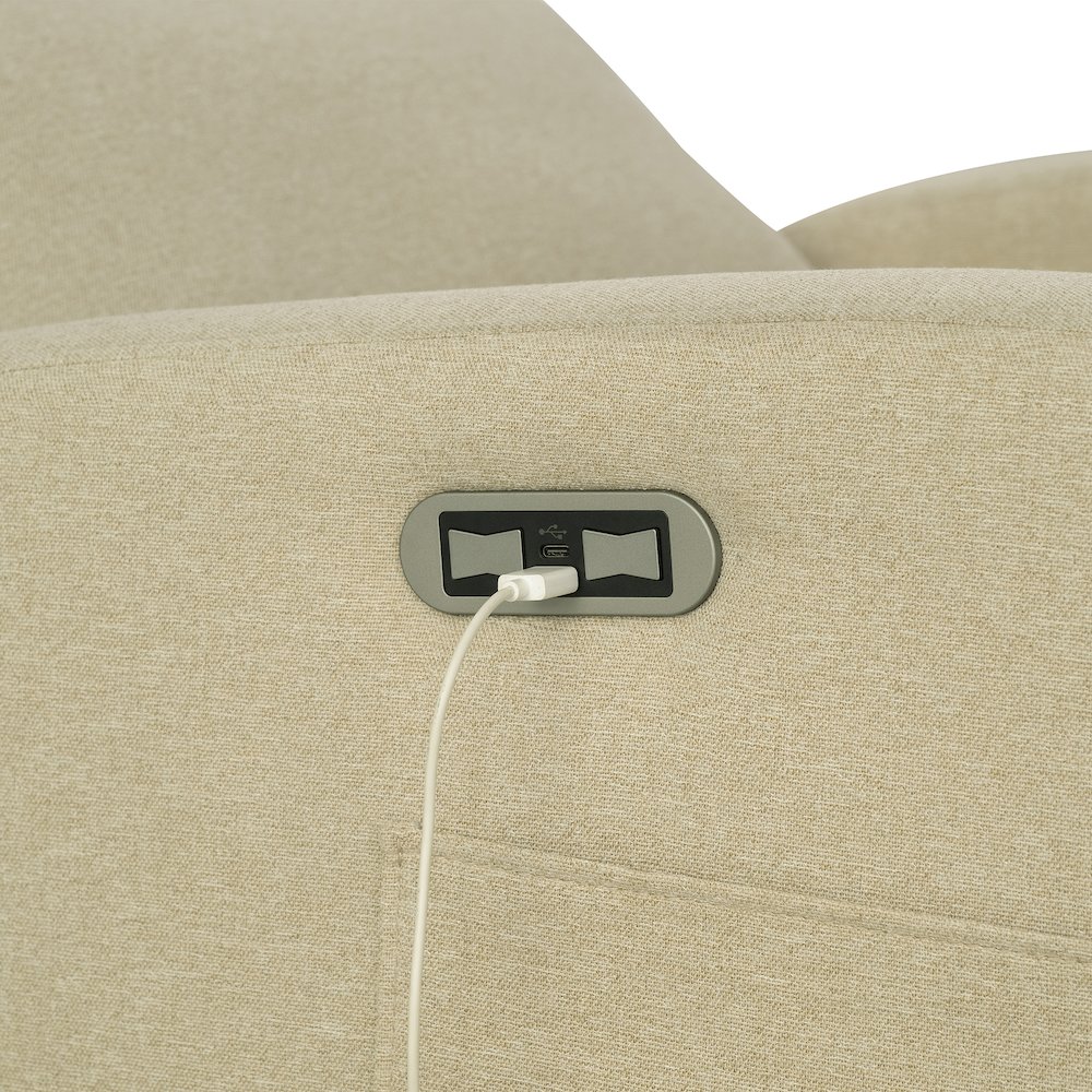 Power Recliner 3-in-1 with Swivel, Glider, USB Ports. Picture 4