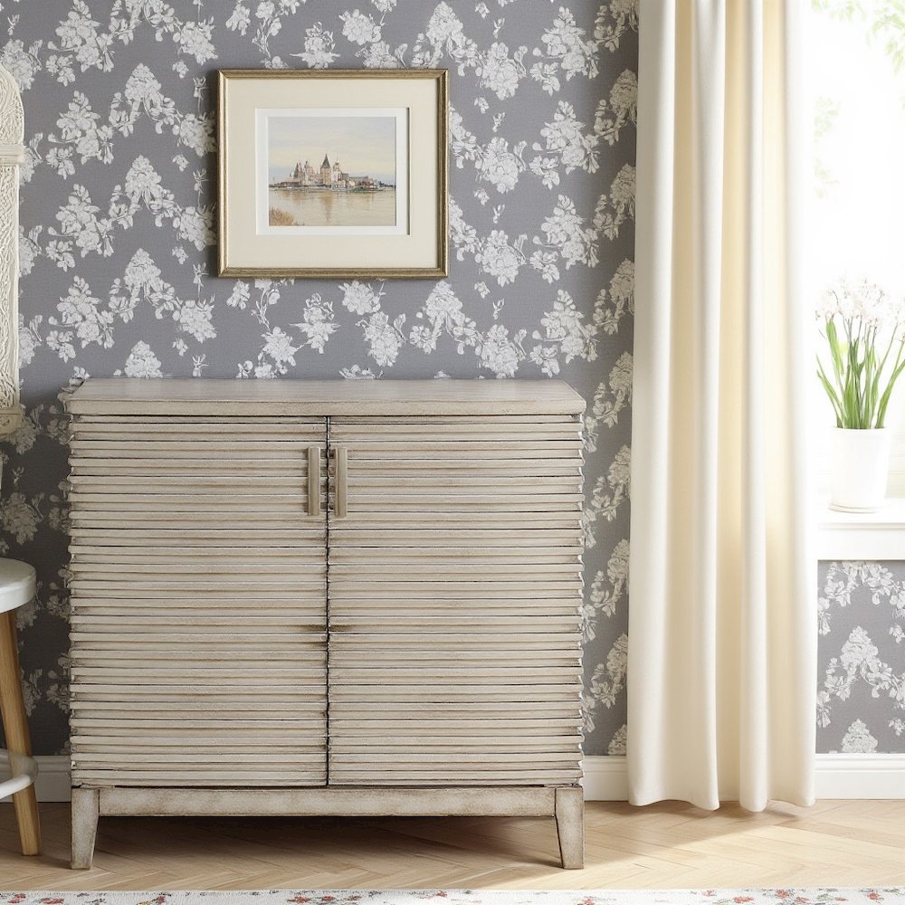 Gray Modern Dresser with MDF Frame, Fully Assembled for Bedroom Storage. Picture 5