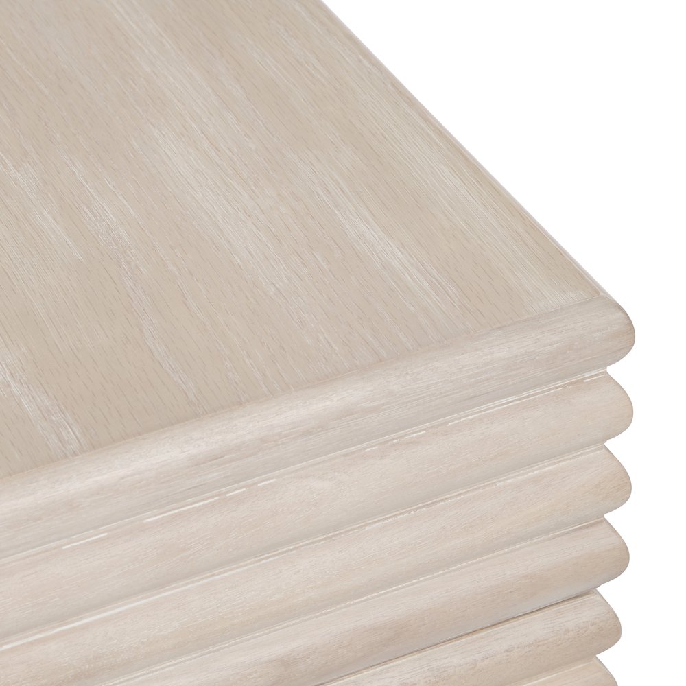 Square Reeded Accent_End Table. Picture 3