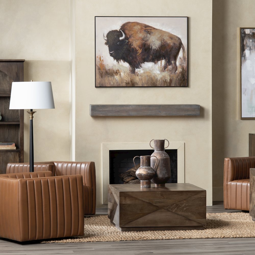 Bolting Bison Wall Decor. Picture 5