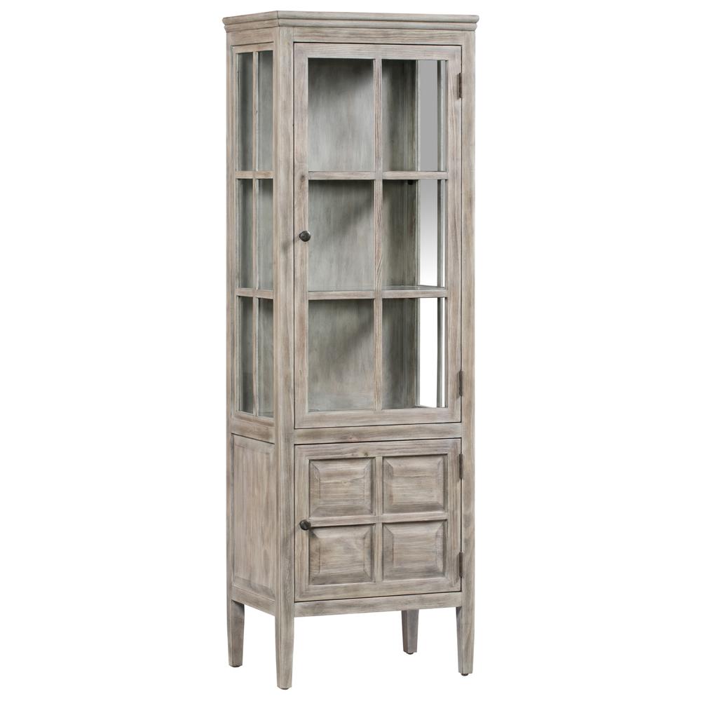 Crestview Collection CVFVR8001 Hawthorne Estate 2 Door Glass Curio Furniture. Picture 1