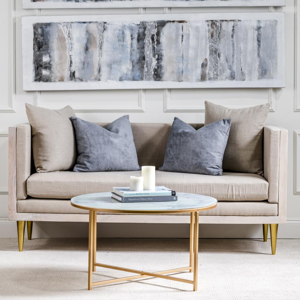 Aria Glass and Metal Coffee Table. Picture 4