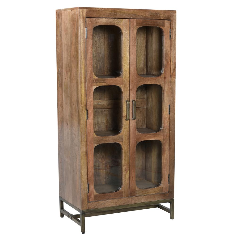 Crestview Collection Bengal Manor Mango Wood 2 Door Apollo Cabinet. Picture 1
