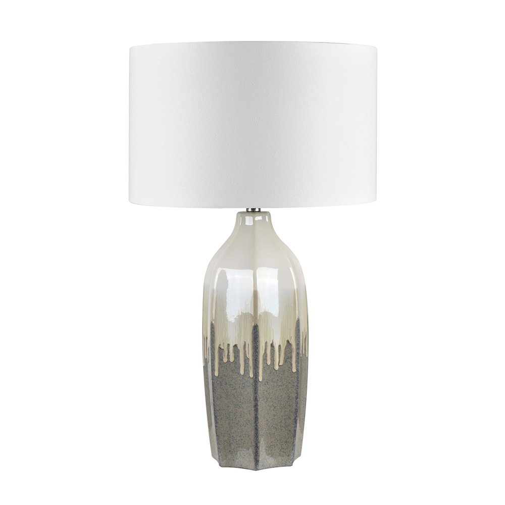 Set Of 2 Ceramic Table Lamp With Linen Shade. Picture 1