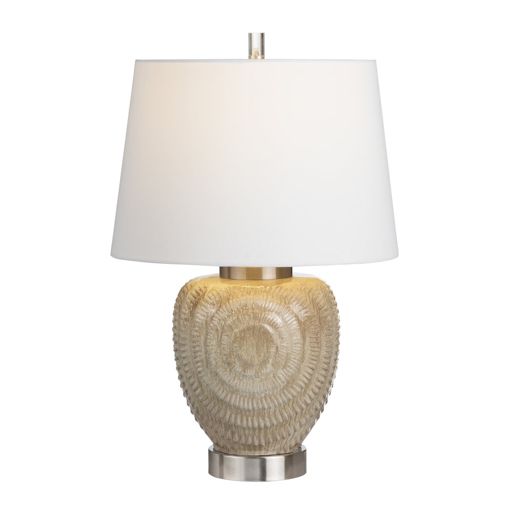 28.25"H Ceramic Table Lamp With Linen Shade. Picture 2