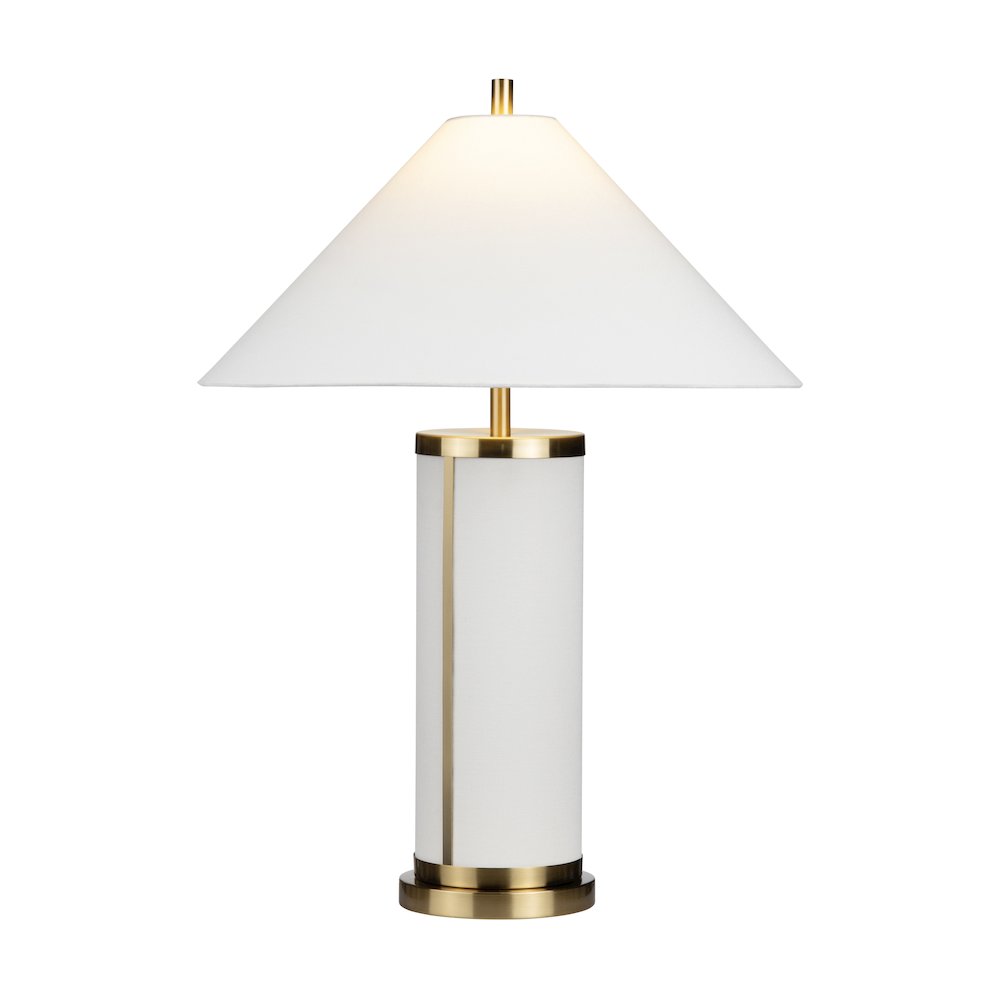 Set Of 2 Metal Table Lamp With Linen Shade. Picture 2