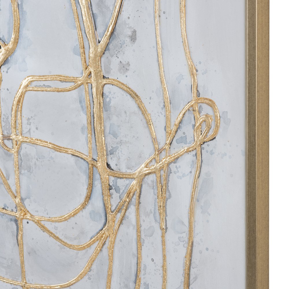 Gilded Lines Wall Decor. Picture 2