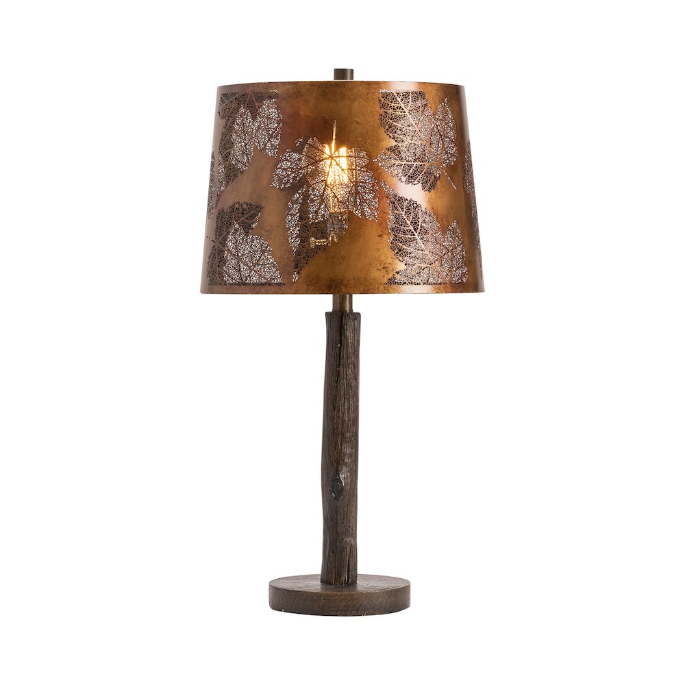 27.25"H Resin + Metal Shade Table Lamp  2Pk/2.42'. Picture 2