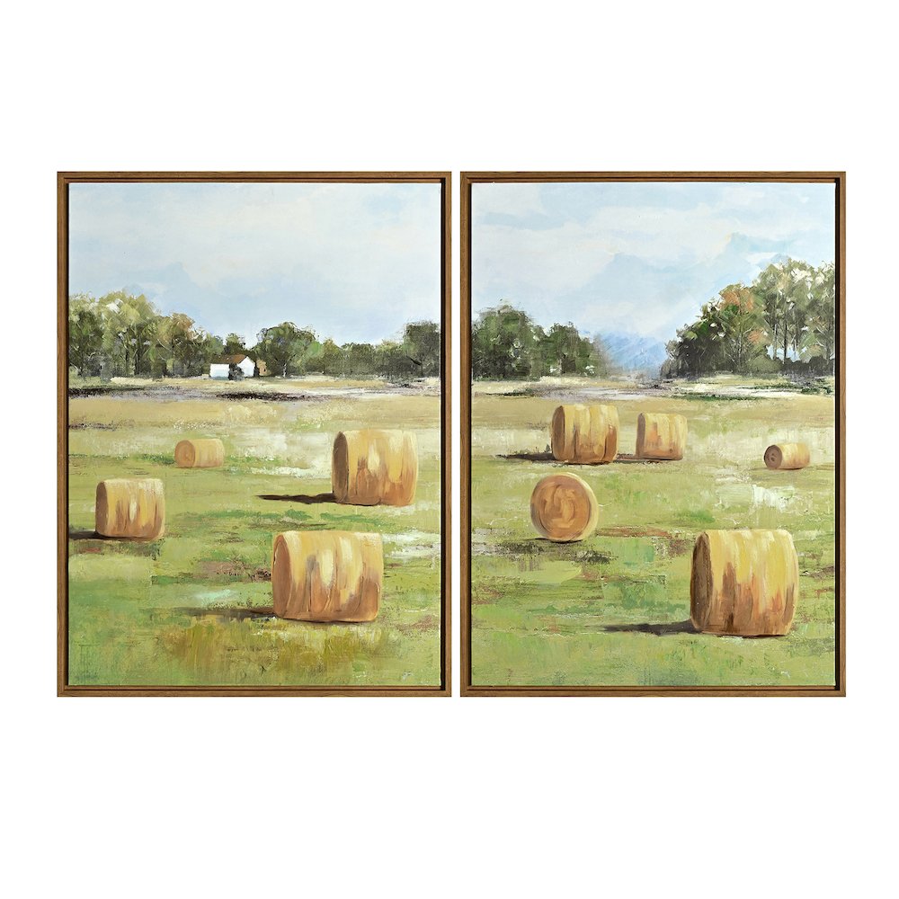 Hay Rolls Wall Decor. Picture 1